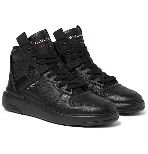 givenchy jaw sneaker black|Givenchy wing high top sneakers.